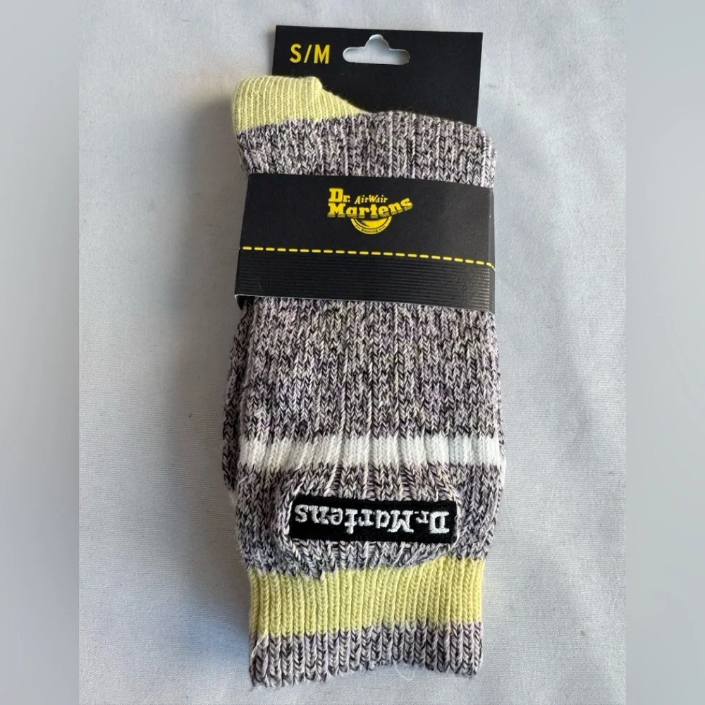 Dr. Martens Lilac Organic Short Marl Cotton Blend Socks Size S/M - Picture 1 of 8